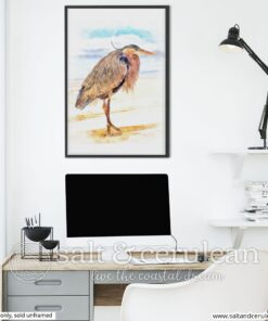 Brown Heron Art Print