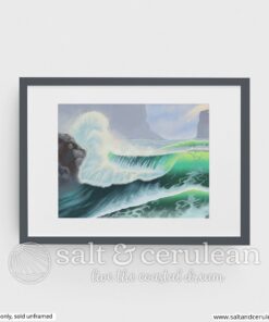 Green Waves Art Print