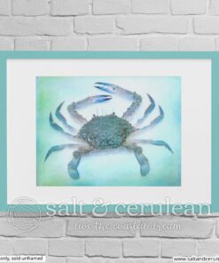Blue Crab Painting Art Print
