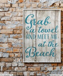 Meet Me at the Beach Quote Print