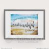 The Edge of the Sea Quote Print