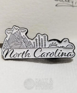 Mountain to the Sea Enamel Pin