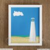 Lighthouse Seaside Illustration Print