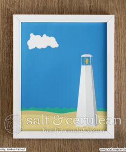 Lighthouse Seaside Illustration Print