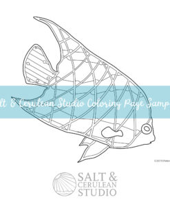 Fish 2 Hand-drawn Coloring Page