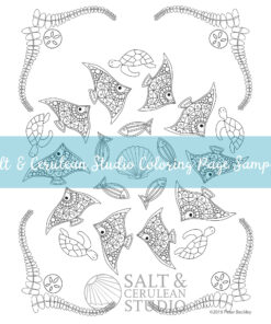 Fish Mandala Coloring Page