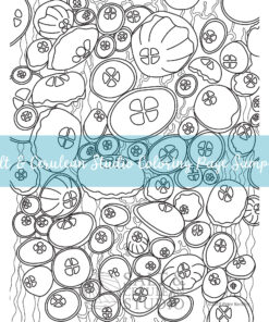 Jellyfish School Full Sheet Coloring Page