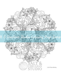 Tropical Toucan Mandala Coloring Page