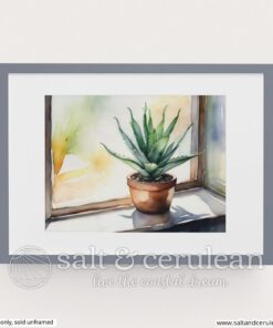 Aloe Vera Watercolor Print