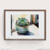 Hens and Chicks Succulent Plant Watercolor Art Print