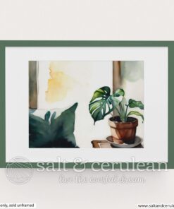 Monsterra Watercolor Print