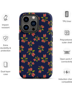 Tiny Venus Flytrap Navy Case for iPhone®