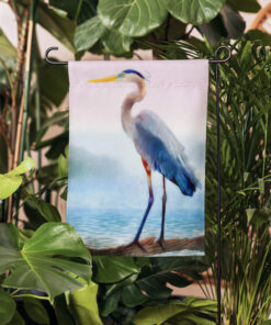 Great Blue Heron Garden flag