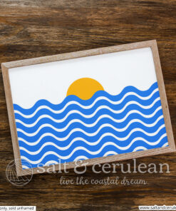 Geometric Sunrise Horizontal Art Print